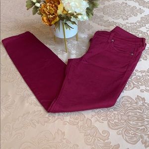3/$20 SALE  KUT Sz 6 Red Skinny Jeans